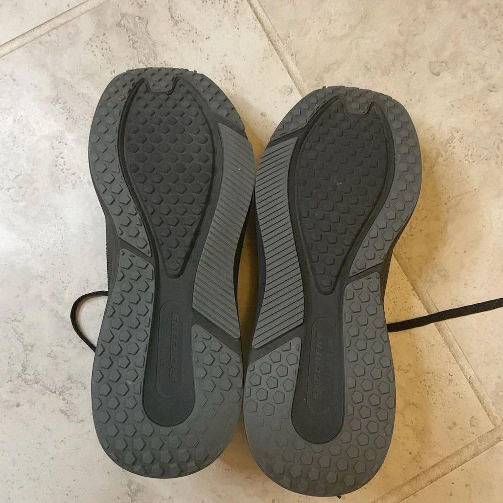 Sketchers Work Transport Lite 200263 Air Cooled Memory Foam Insoles, Black Sz 11